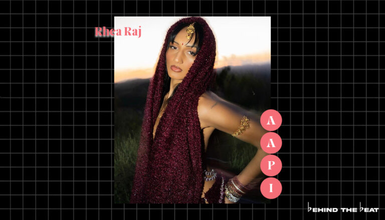 Rhea Raj on the cover of Asian Artists to listen to for AAPI Heritage Month Pt. 2